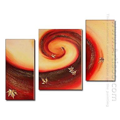 Hand-painted Abstract Oil Painting - Set of 3 -Canvas Sets