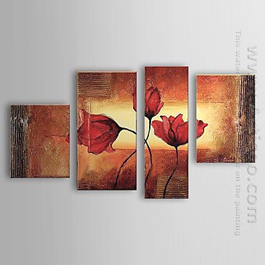 Hand Painted Oil Painting Floral - Set 4