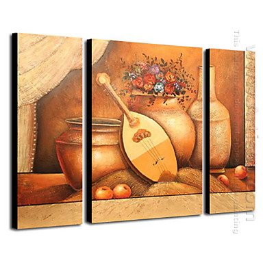 Hand-painted Oil Painting Still Life Landscape - Set of 3