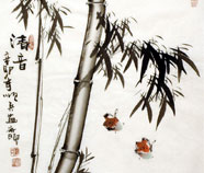 Chinese Bamboe Schilderkunst