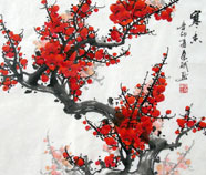 Chinese Pruimenbloesem Schilderkunst