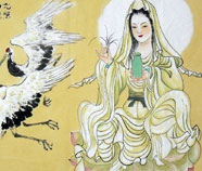 Chinese Guanyin Pusa Schilderkunst