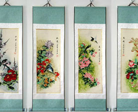 Prachtige Chinese Rolschilderijen