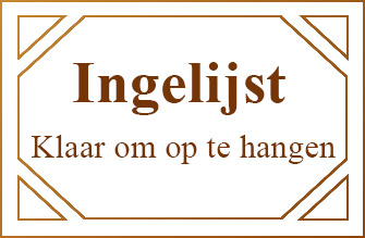 Ingelijst en klaar te hangen